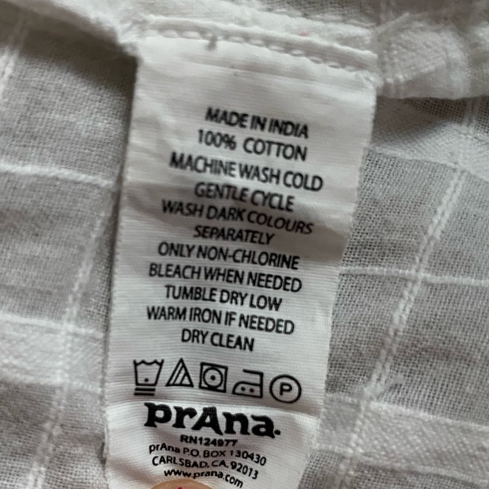 PRANA White Lucie Shirt - Picture 6 of 7